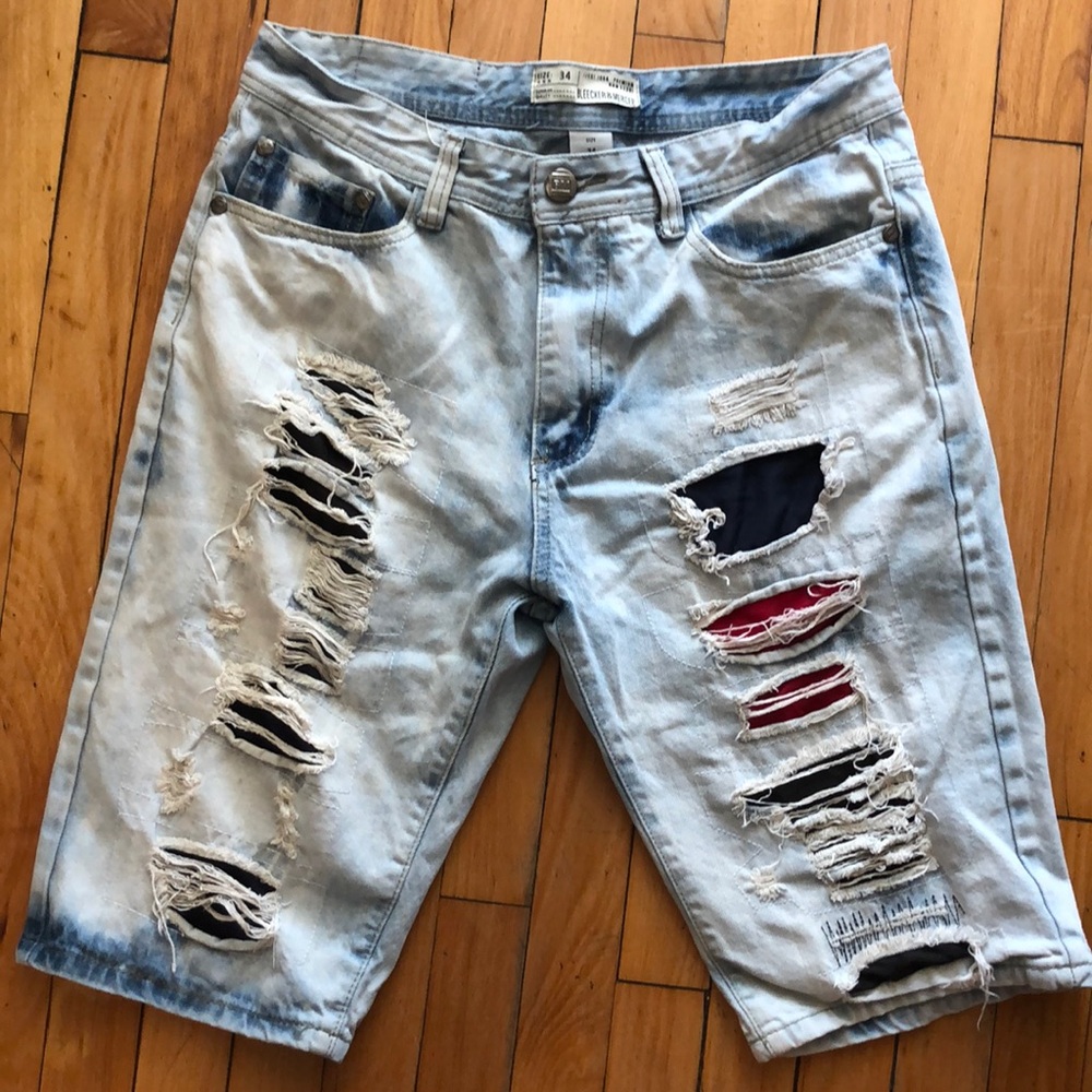 Men’s ripped style shorts